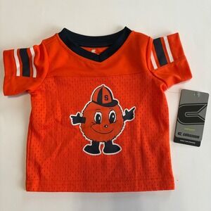Syracuse Orange Navy Infant Football‎ Jersey Colosseum NWT 3-6 Months Mascot
